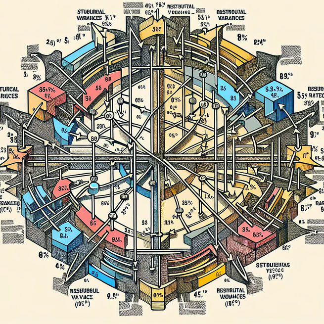 Understanding Lavaan Reported Residual Variances